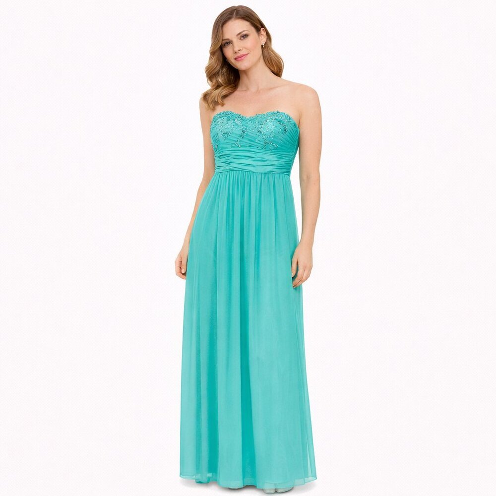 Speechless women's dress strapless mint green formal Size: 3.